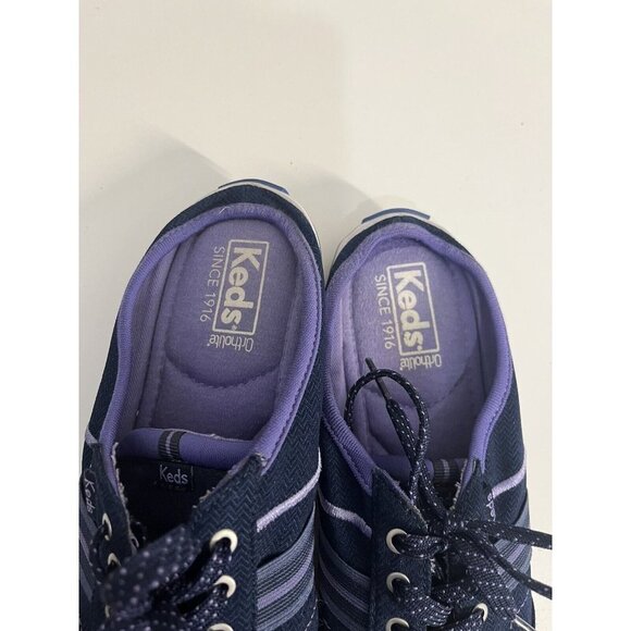 keds ortholite laced slide sneakers blue size 9.5 - Picture 8 of 10